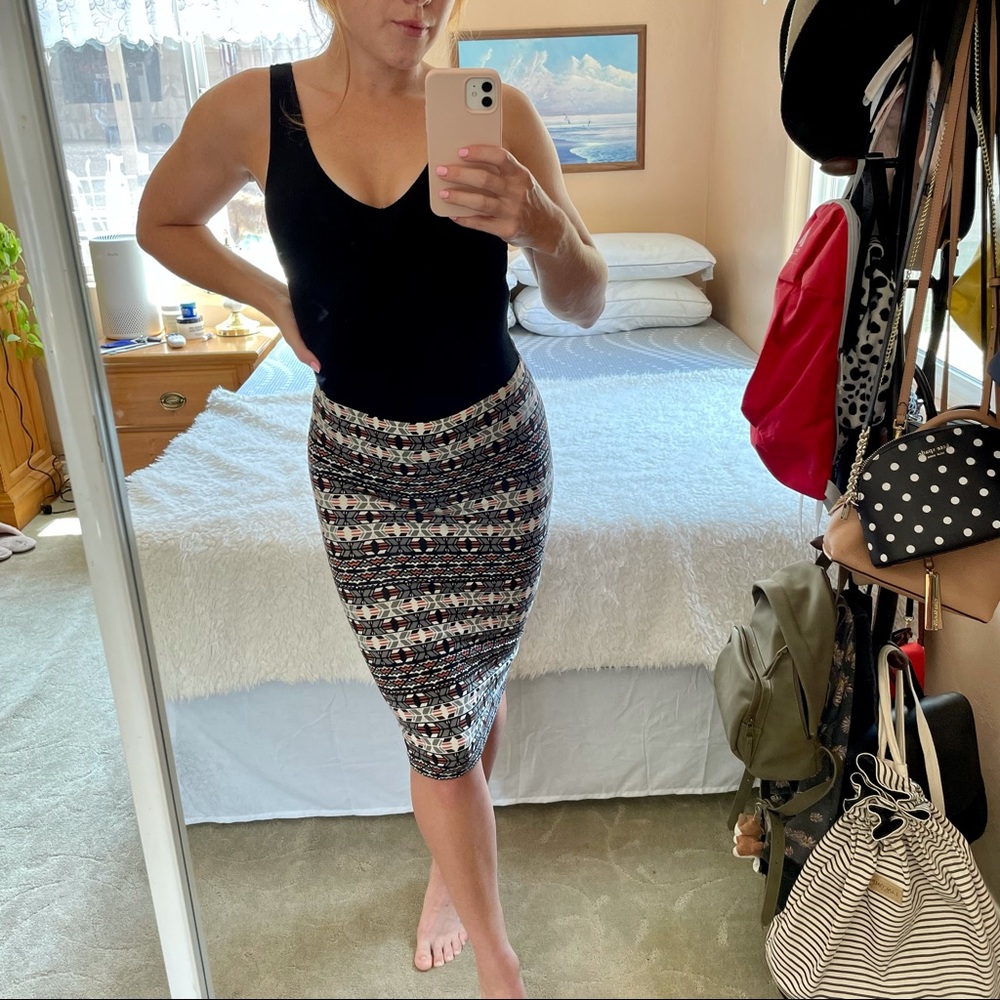 Cotton Forever 21 Pencil Skirt